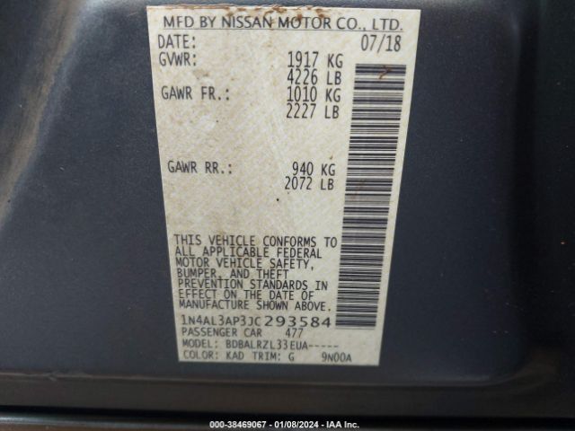 Photo 8 VIN: 1N4AL3AP3JC293584 - NISSAN ALTIMA 