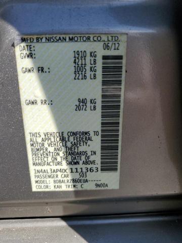 Photo 11 VIN: 1N4AL3AP4DC111363 - NISSAN ALTIMA 