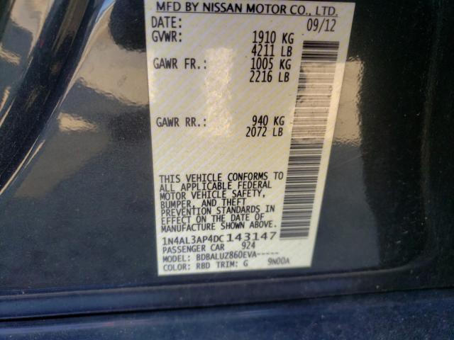 Photo 9 VIN: 1N4AL3AP4DC143147 - NISSAN ALTIMA 2.5 