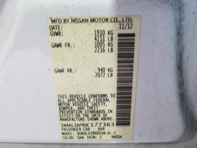 Photo 9 VIN: 1N4AL3AP4DC177363 - NISSAN ALTIMA 2.5 