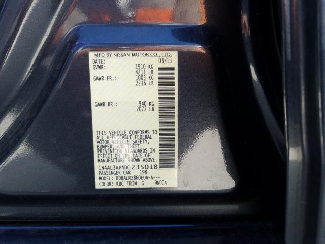 Photo 9 VIN: 1N4AL3AP4DC235018 - NISSAN ALTIMA 2.5 