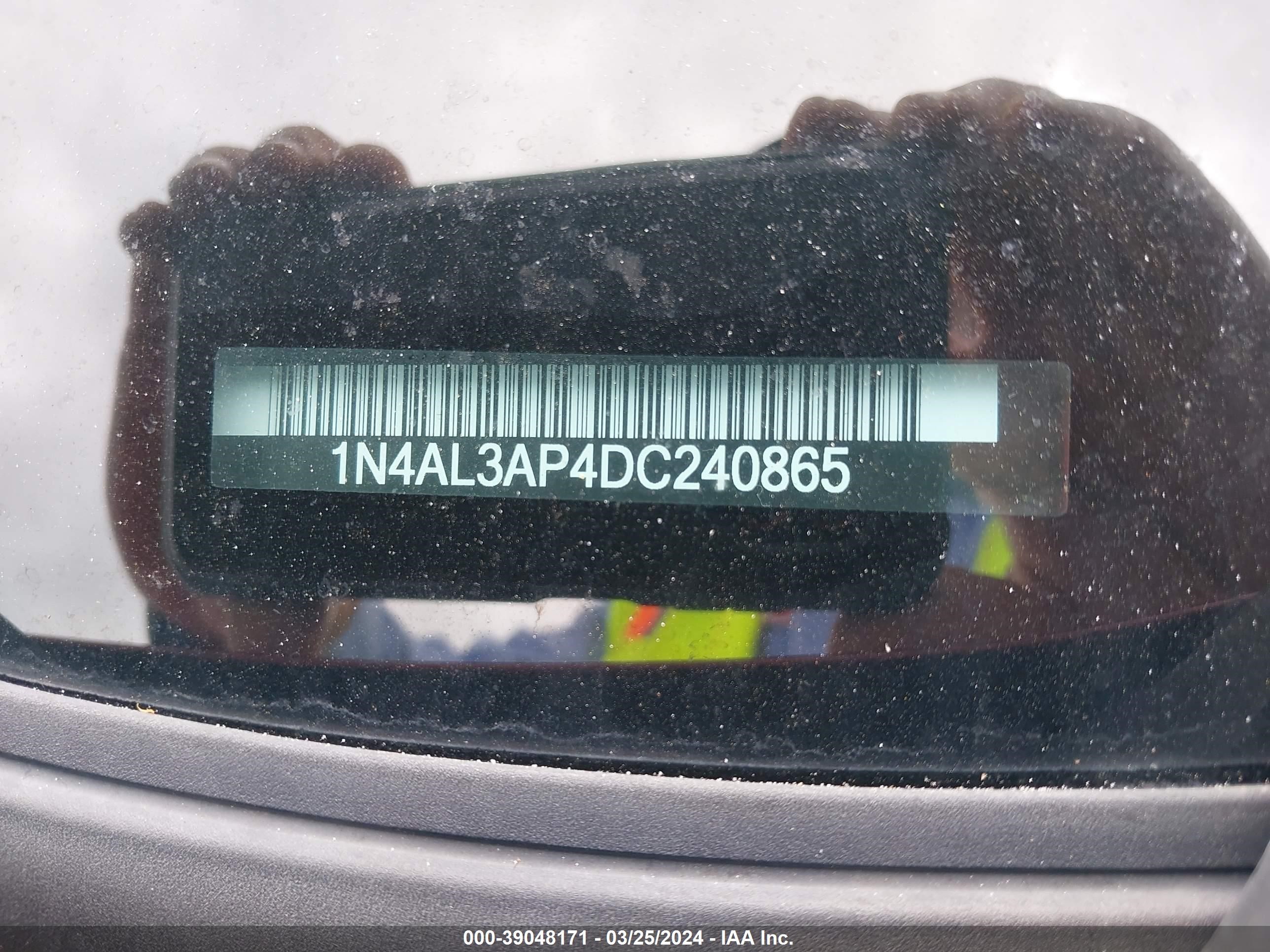 Photo 8 VIN: 1N4AL3AP4DC240865 - NISSAN ALTIMA 