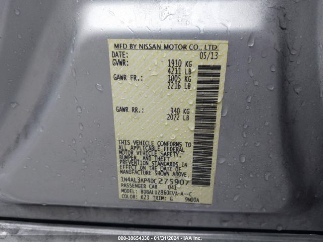 Photo 8 VIN: 1N4AL3AP4DC275907 - NISSAN ALTIMA 