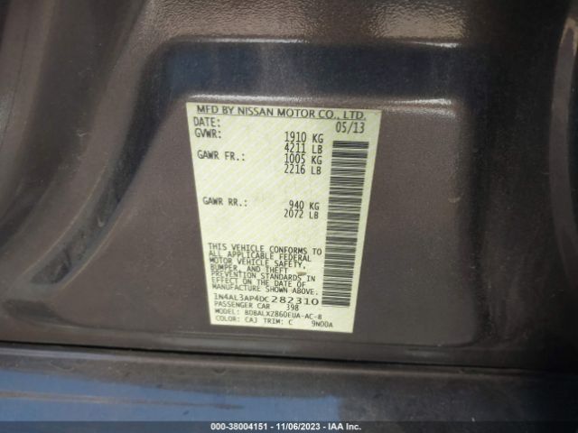 Photo 8 VIN: 1N4AL3AP4DC282310 - NISSAN ALTIMA 