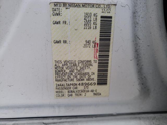 Photo 9 VIN: 1N4AL3AP4DN489669 - NISSAN ALTIMA 2.5 