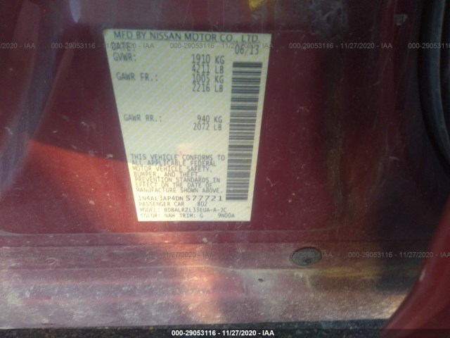 Photo 8 VIN: 1N4AL3AP4DN577721 - NISSAN ALTIMA 