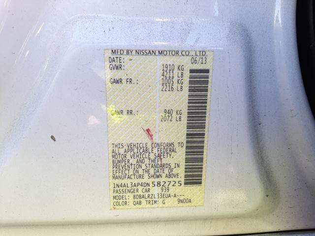 Photo 9 VIN: 1N4AL3AP4DN582725 - NISSAN ALTIMA 2.5 