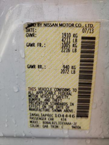 Photo 11 VIN: 1N4AL3AP4EC104446 - NISSAN ALTIMA 2.5 