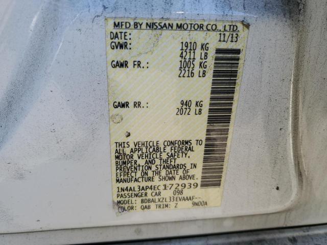 Photo 11 VIN: 1N4AL3AP4EC172939 - NISSAN ALTIMA 2.5 