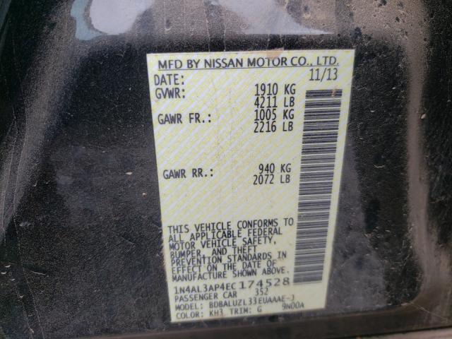 Photo 9 VIN: 1N4AL3AP4EC174528 - NISSAN ALTIMA 2.5 