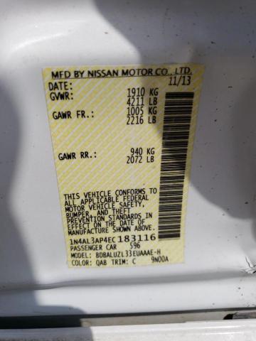 Photo 11 VIN: 1N4AL3AP4EC183116 - NISSAN ALTIMA 