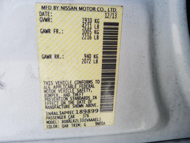 Photo 9 VIN: 1N4AL3AP4EC189899 - NISSAN ALTIMA 2.5 