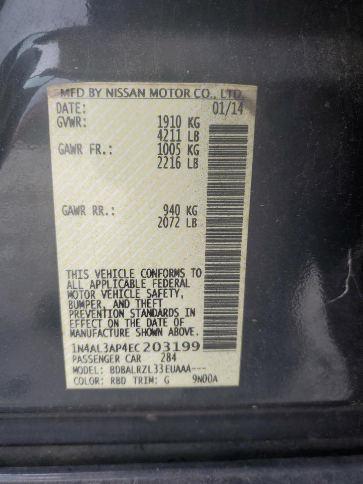 Photo 12 VIN: 1N4AL3AP4EC203199 - NISSAN ALTIMA 