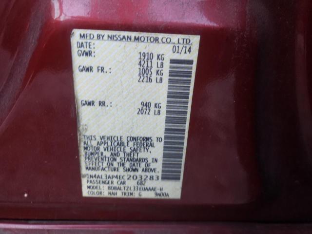 Photo 9 VIN: 1N4AL3AP4EC203283 - NISSAN ALTIMA 2.5 