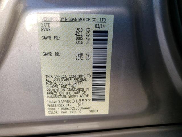 Photo 11 VIN: 1N4AL3AP4EC318577 - NISSAN ALTIMA 