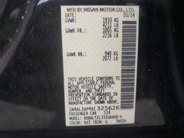 Photo 9 VIN: 1N4AL3AP4EC325626 - NISSAN ALTIMA 2.5 