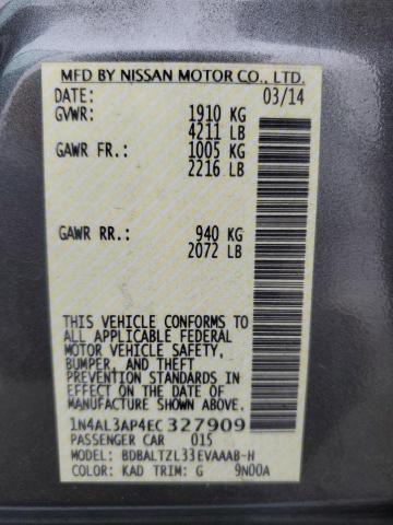 Photo 11 VIN: 1N4AL3AP4EC327909 - NISSAN ALTIMA 2.5 