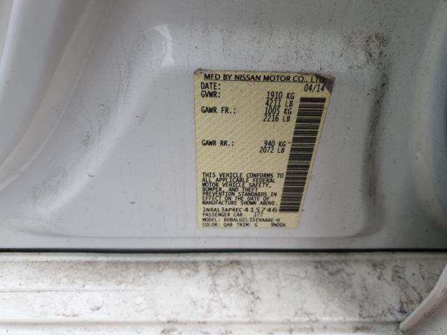 Photo 9 VIN: 1N4AL3AP4EC415746 - NISSAN ALTIMA 2.5 