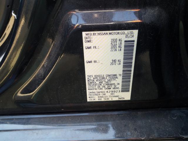 Photo 9 VIN: 1N4AL3AP4EC429923 - NISSAN ALTIMA 2.5 