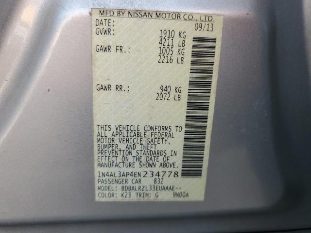 Photo 12 VIN: 1N4AL3AP4EN234778 - NISSAN ALTIMA 2.5 