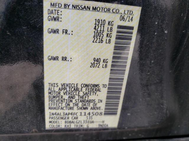 Photo 9 VIN: 1N4AL3AP4FC114508 - NISSAN ALTIMA 2.5 