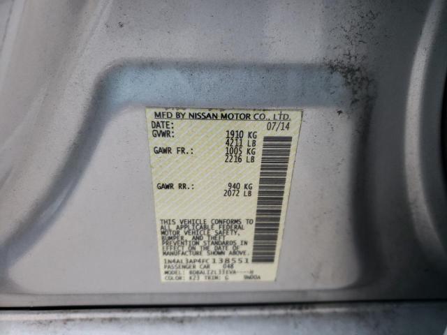 Photo 11 VIN: 1N4AL3AP4FC138551 - NISSAN ALTIMA 2.5 