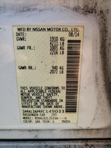 Photo 11 VIN: 1N4AL3AP4FC149033 - NISSAN ALTIMA 2.5 