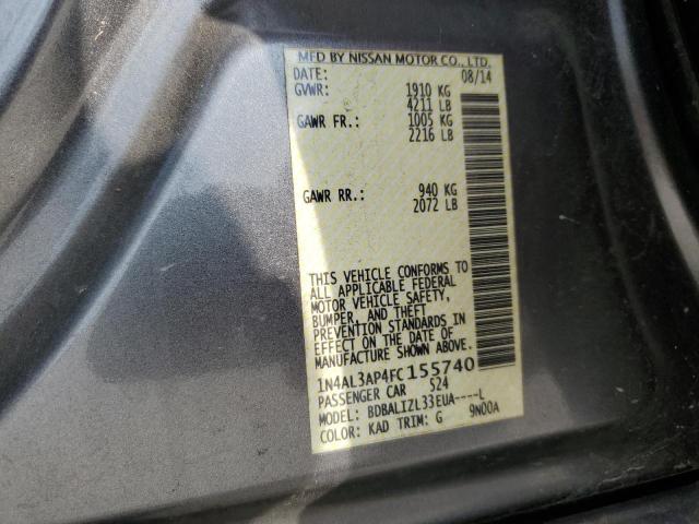 Photo 11 VIN: 1N4AL3AP4FC155740 - NISSAN ALTIMA 