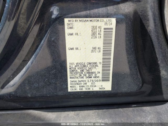 Photo 8 VIN: 1N4AL3AP4FC176569 - NISSAN ALTIMA 