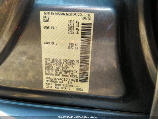 Photo 8 VIN: 1N4AL3AP4FC177088 - NISSAN ALTIMA 