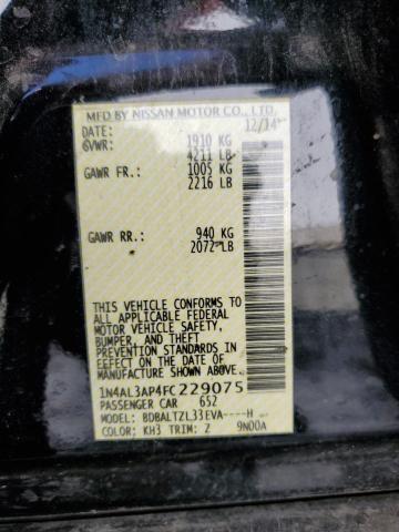 Photo 11 VIN: 1N4AL3AP4FC229075 - NISSAN ALTIMA 