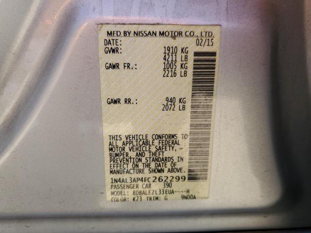 Photo 11 VIN: 1N4AL3AP4FC262299 - NISSAN ALTIMA 