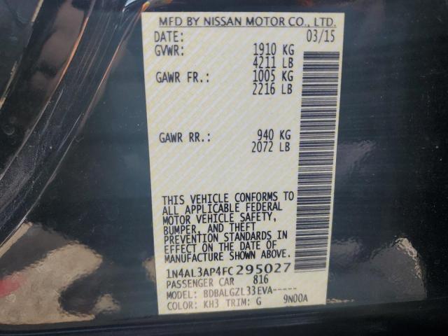 Photo 11 VIN: 1N4AL3AP4FC295027 - NISSAN ALTIMA 2.5 