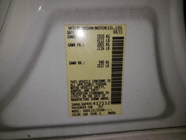 Photo 9 VIN: 1N4AL3AP4FC417112 - NISSAN ALTIMA 2.5 