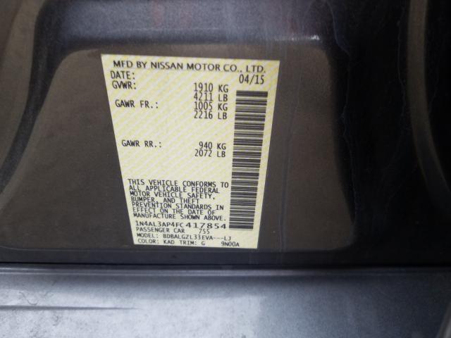 Photo 9 VIN: 1N4AL3AP4FC417854 - NISSAN ALTIMA 2.5 