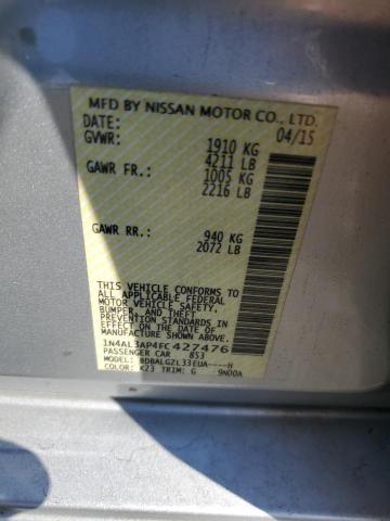 Photo 12 VIN: 1N4AL3AP4FC427476 - NISSAN ALTIMA 2.5 