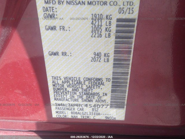 Photo 8 VIN: 1N4AL3AP4FC454077 - NISSAN ALTIMA 