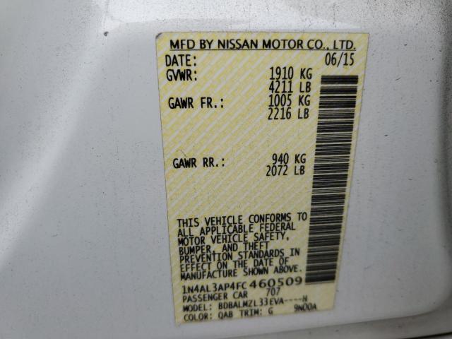 Photo 11 VIN: 1N4AL3AP4FC460509 - NISSAN ALTIMA 2.5 