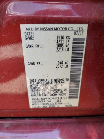 Photo 11 VIN: 1N4AL3AP4FC481957 - NISSAN ALTIMA 