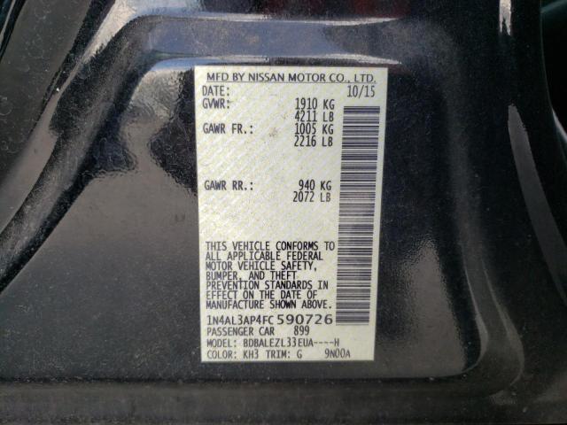 Photo 9 VIN: 1N4AL3AP4FC590726 - NISSAN ALTIMA 2.5 