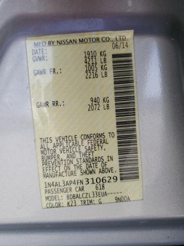 Photo 11 VIN: 1N4AL3AP4FN310629 - NISSAN ALTIMA 2.5 