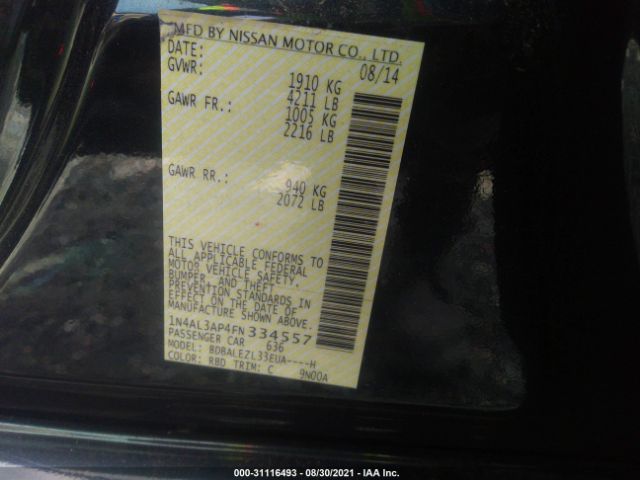 Photo 8 VIN: 1N4AL3AP4FN334557 - NISSAN ALTIMA 