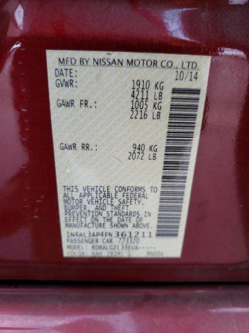 Photo 11 VIN: 1N4AL3AP4FN361211 - NISSAN ALTIMA 