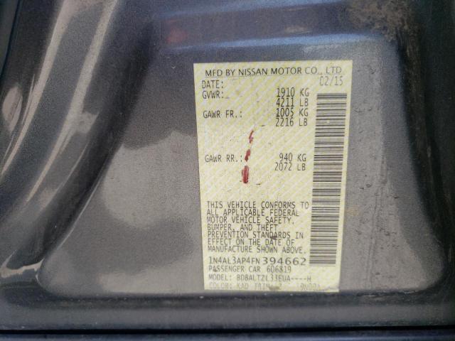 Photo 11 VIN: 1N4AL3AP4FN394662 - NISSAN ALTIMA 2.5 