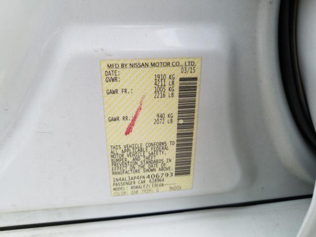 Photo 9 VIN: 1N4AL3AP4FN406793 - NISSAN ALTIMA 2.5 