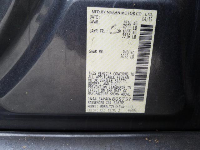 Photo 9 VIN: 1N4AL3AP4FN865757 - NISSAN ALTIMA 2.5 