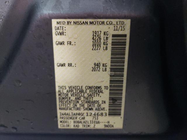 Photo 12 VIN: 1N4AL3AP4GC124683 - NISSAN ALTIMA 2.5 