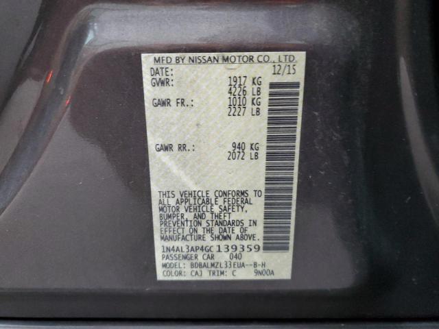 Photo 11 VIN: 1N4AL3AP4GC139359 - NISSAN ALTIMA 