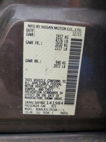 Photo 11 VIN: 1N4AL3AP4GC141984 - NISSAN ALTIMA 2.5 