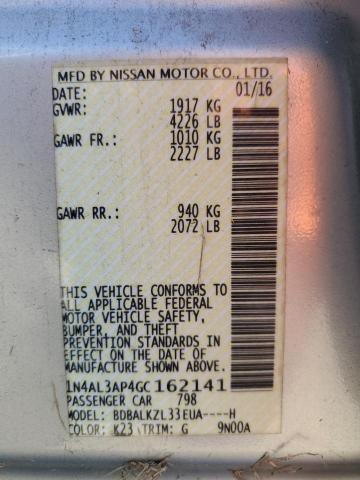 Photo 11 VIN: 1N4AL3AP4GC162141 - NISSAN ALTIMA 2.5 